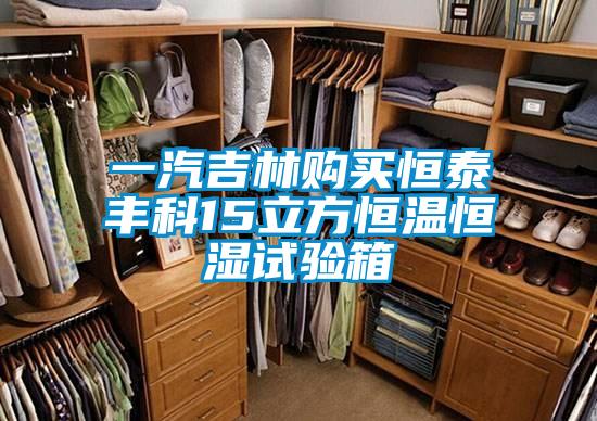 一汽吉林購買恒泰豐科15立方恒溫恒濕試驗(yàn)箱