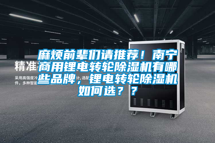 麻煩前輩們請推薦！南寧商用鋰電轉(zhuǎn)輪除濕機有哪些品牌，鋰電轉(zhuǎn)輪除濕機如何選？？