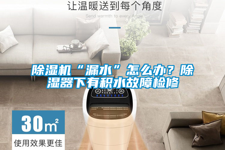 除濕機(jī)“漏水”怎么辦？除濕器下有積水故障檢修
