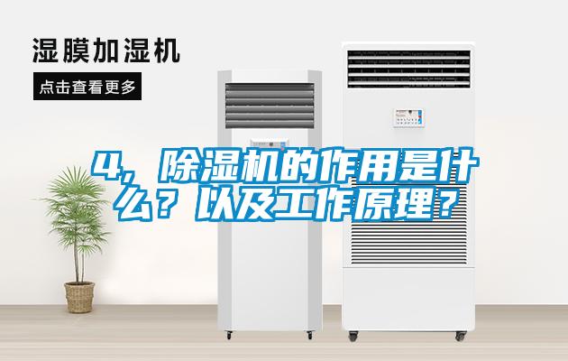 4, 除濕機的作用是什么？以及工作原理？