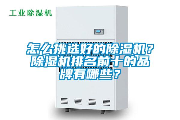 怎么挑選好的除濕機？除濕機排名前十的品牌有哪些？