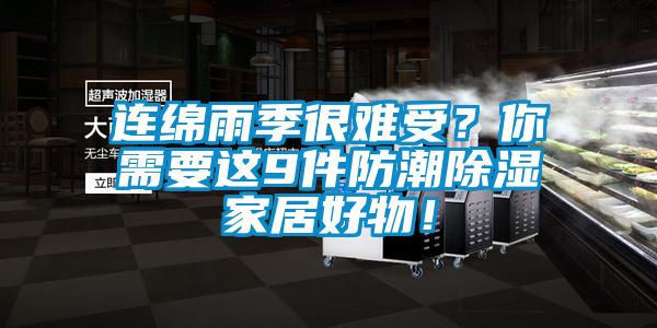 連綿雨季很難受？你需要這9件防潮除濕家居好物！