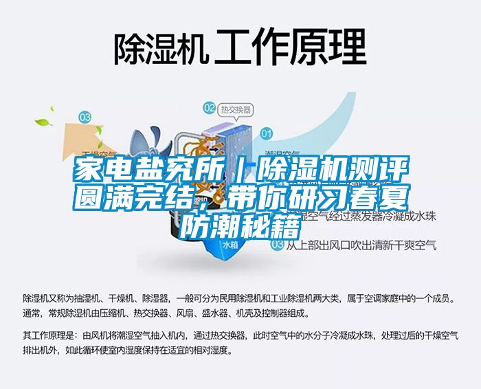 家電鹽究所｜除濕機(jī)測評圓滿完結(jié)，帶你研習(xí)春夏防潮秘籍