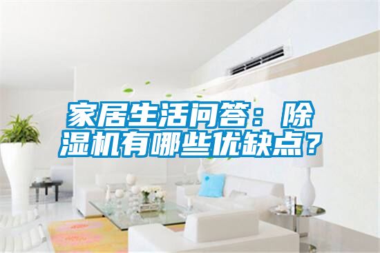 家居生活問答：除濕機有哪些優(yōu)缺點？