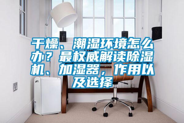 干燥、潮濕環(huán)境怎么辦？最權(quán)威解讀除濕機(jī)、加濕器，作用以及選擇