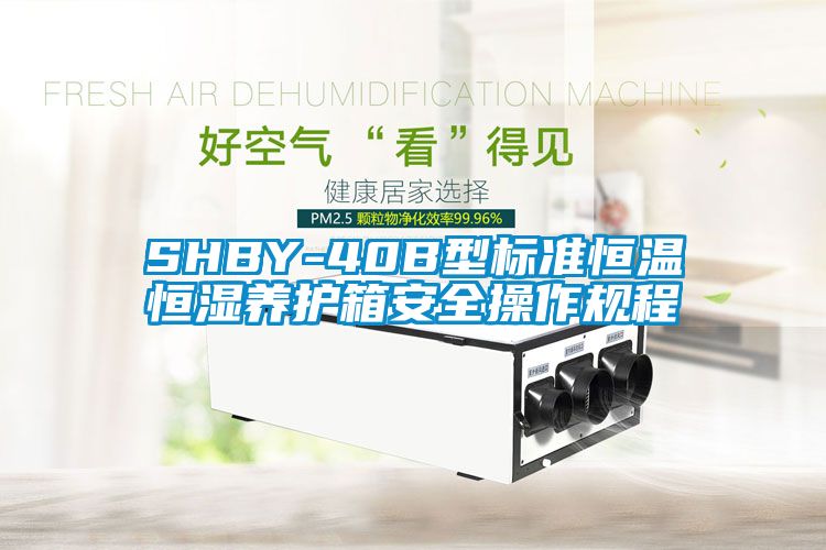 SHBY-40B型標(biāo)準(zhǔn)恒溫恒濕養(yǎng)護箱安全操作規(guī)程