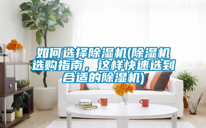 如何選擇除濕機(jī)(除濕機(jī)選購(gòu)指南，這樣快速選到合適的除濕機(jī))