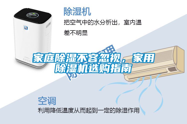 家庭除濕不容忽視，家用除濕機選購指南