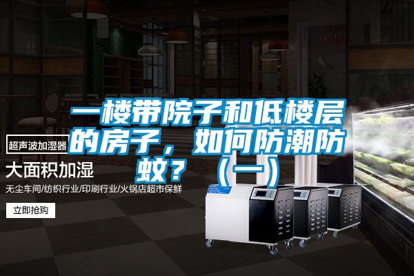 一樓帶院子和低樓層的房子，如何防潮防蚊？（一）