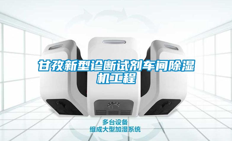 甘孜新型診斷試劑車間除濕機(jī)工程